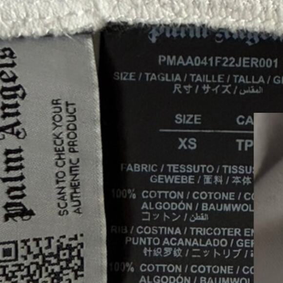 Palm Angels x David Sims Oversized Photo Print T-Shirt XS White Black NWT - Picture 5 of 7